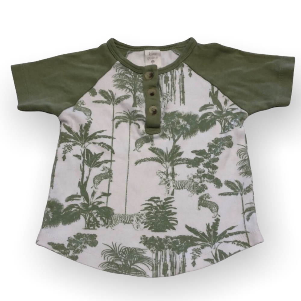 Kate Quinn • Tiger Henley Top - 18-24 months